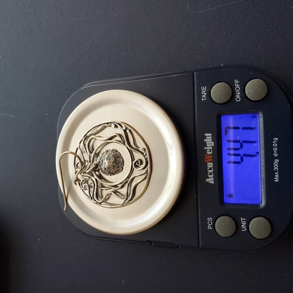 ⬇️Silpada 925 Silver Swirl Disc Dangle Earrings Vintage RARE ⬇️ - Picture 10 of 10